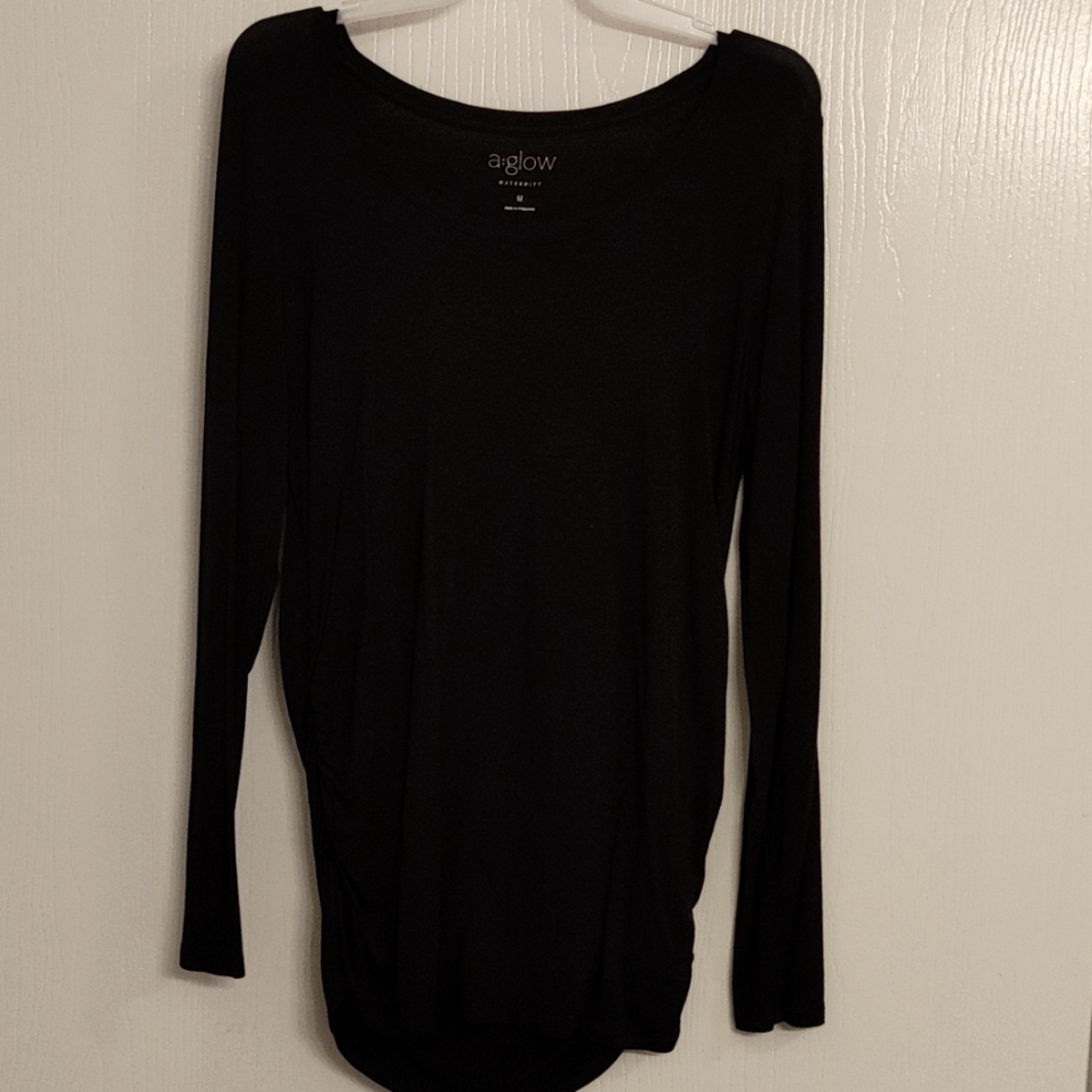 A:glow maternity shirt black medium